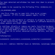 The Blue Screen Of Death